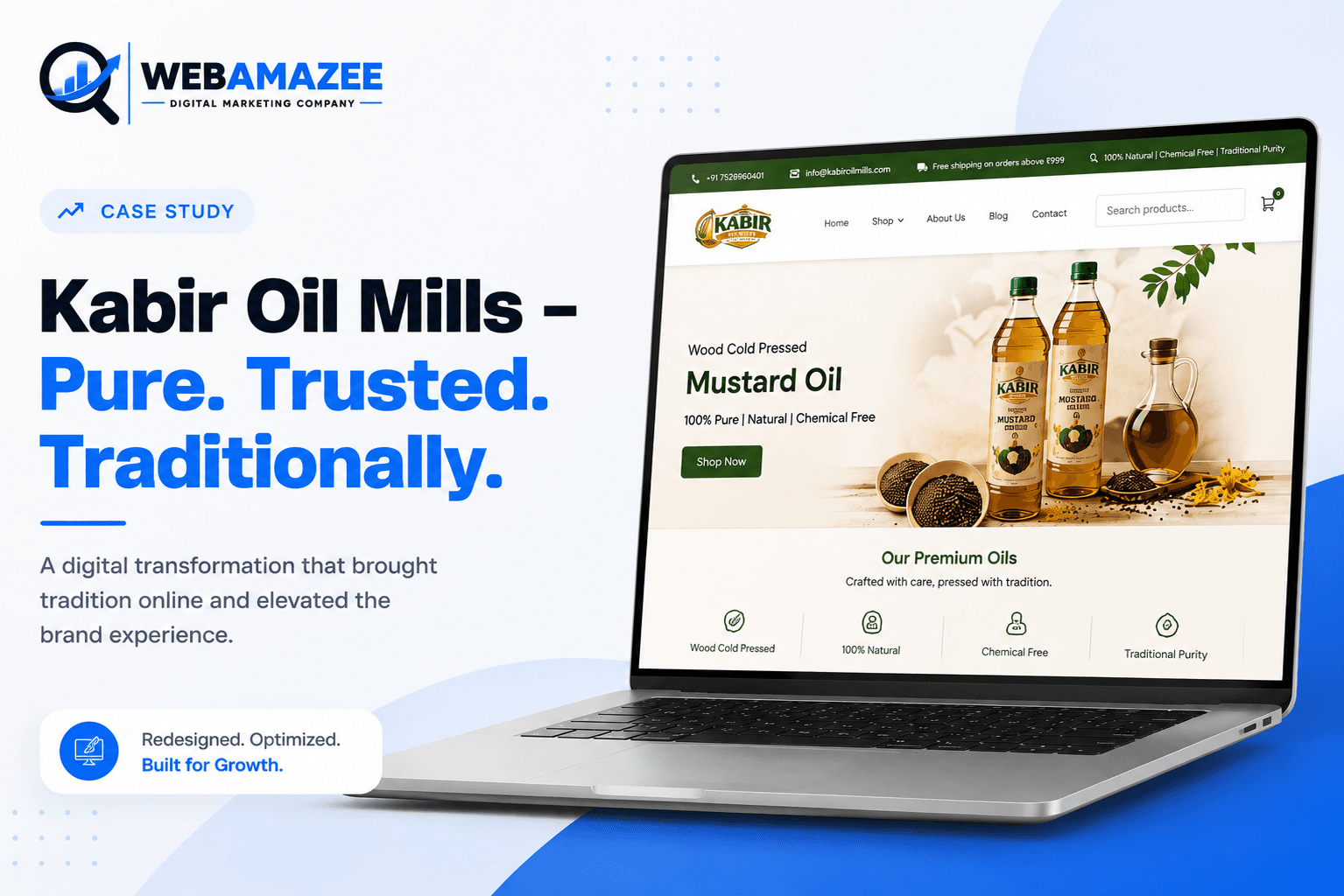 Kabir Oil Mills Traditional oils, modern e commerce