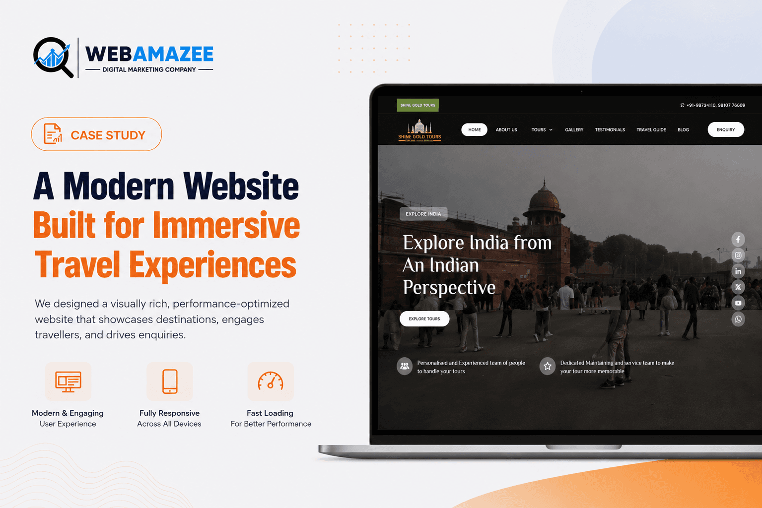 Shine Gold Tours India A richer digital experience for travellers