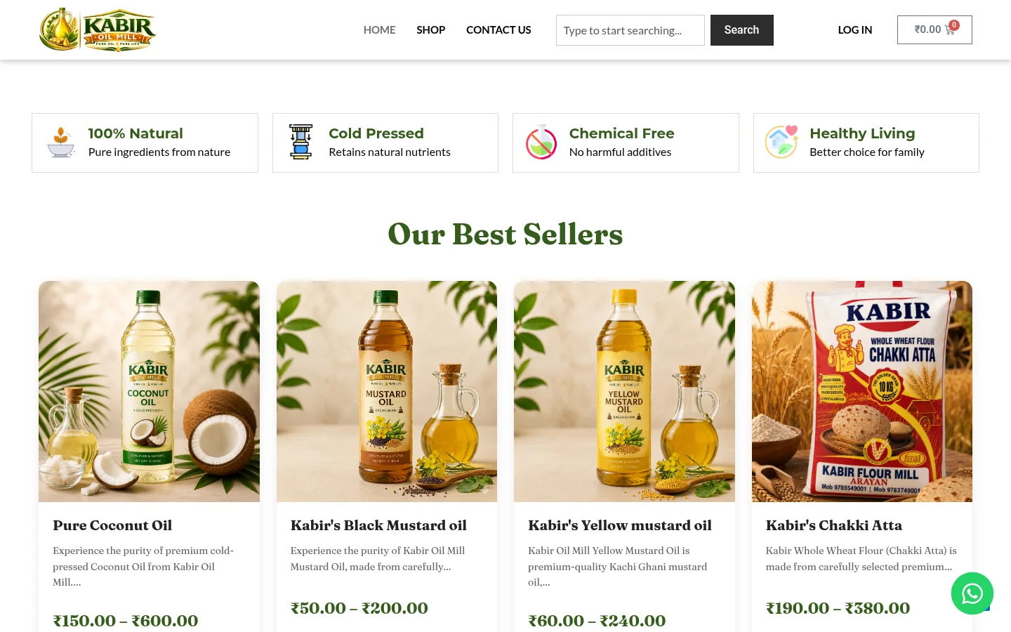 Kabir Oil Mill — Webamazee case study